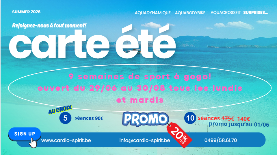 carte été 2026 prix